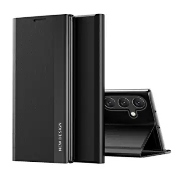 Kapak telefoni Hurtel Sleep Case Pro për Samsung Galaxy A56, tip libër, me stand, i zi