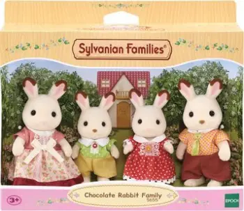 Set lodrash Sylvanian Families Chocolate Rabbit Family, figura lepujsh, multicolor