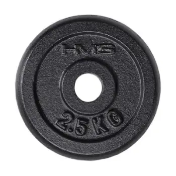 Peshë disku HMS BLACK PLATE TCZ02, 2.5 kg, vrimë 31 mm, e zezë