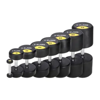 Shtangë dore HMS HG Pro, 9kg, gome, e zezë