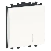 Ndërprerës thjeshtë modular 2M me dritë Schneider Electric Easy Styl LMR1412001 – E bardhë
