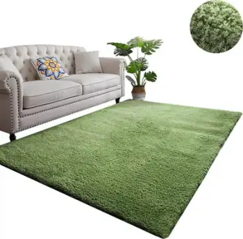 Tapet STRADO Alpaca Dense Soft Plush, 100x150 cm, antialergjik, jeshil