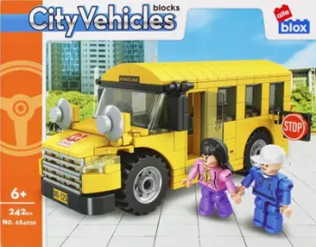 Kubëza ndërtimi Alleblox City Vehicles City Bus, 242 elemente, shumëngjyrëshe