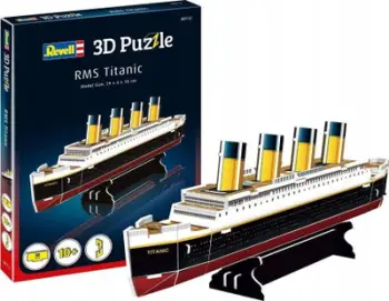 Puzzle 3D Revell RMS Titanic, model anije, shumëngjyrëshe