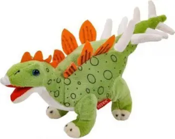 Lodër pelushi Beppe Stegosaurus, dinosaur, 30cm, jeshil