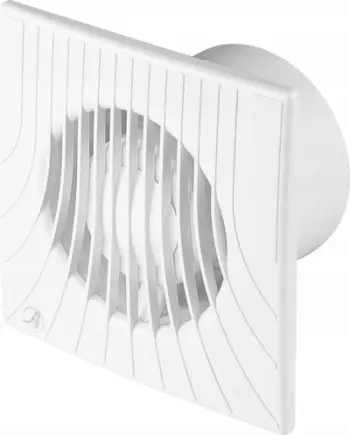 Ventilator banjoje Awenta WA100WP, me prizë dhe çelës vargu, i bardhë