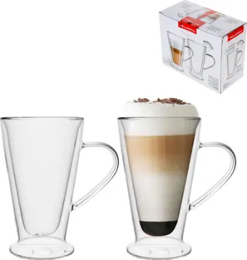 Set gota termike Malachite, 2 copë, 400 ml, me dorezë, transparente