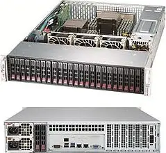 Server rack Supermicro SuperStorage 2029P-ACR24H, 2U, pa CPU, gri