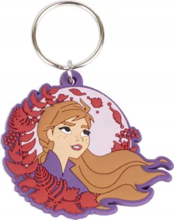 Varëse çelësash Disney Frozen II Anna, 2D, plastikë, vjollcë shumëngjyrëshe