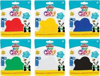 Masë modeluese Play-Doh Air Clay, 56 g, ngjyra të ndryshme