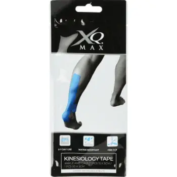 Shirit kinezologjik XQ Max, set 2 copë, rezistent ndaj ujit, blu