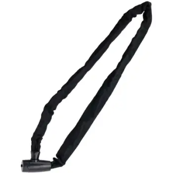 Zinxhir sigurie biçiklete XQMax 468909, 120 cm, me çelës, i zi
