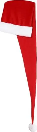 Kapelë shall Santa Hat Scarf, 30x150 cm, e kuqe me të bardhë