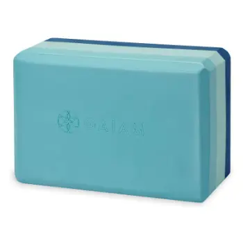 Bllok yoga Gaiam Tri Color Skyline, shkumë e lehtë, tri ngjyra