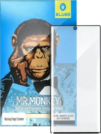 Xham mbrojtës BlueO Mr. Monkey 5D për Samsung Galaxy S22 S23, i tejdukshëm