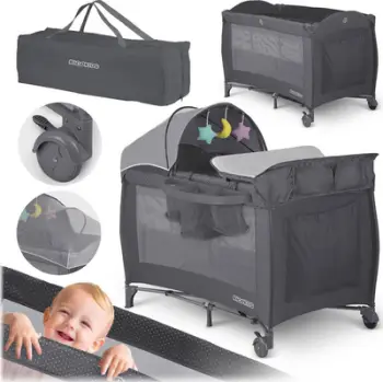 Shtrat udhëtimi Ricokids 125 x 65 x 78 cm RK-242, antracit