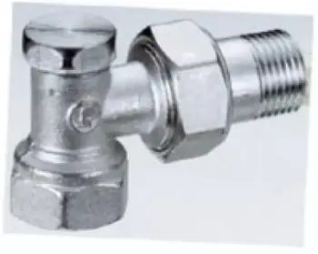 Valvul kthimi Giacomini, 1/2", këndore, e kromuar