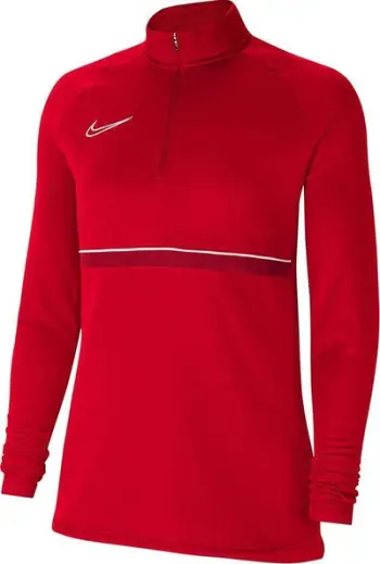 Bluzë sportive Nike Dri-FIT Academy W CV2653-657, për femra, me zinxhir 1/4, e kuqe