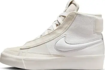 Atlete Nike Blazer Mid Victory Summit White, lartësi mesatare, për femra, krem e bardhë
