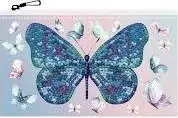Portofol me zinxhir Diamond Dotz Butterfly Days, set pikture me diamantë, 20 x 12 cm, shumëngjyrësh