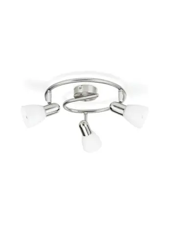 Llambë spot Philips Jute Spiral, 3x40W, E14, nikeli