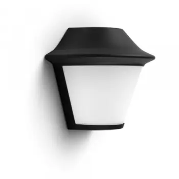 Dritë murale e jashtme Philips MyGarden Serres, E27, IP44, e zezë