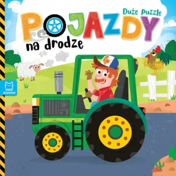Libër puzzle Aksjomat Vehicles on the Road Large Puzzles, fëmijë, gjuhë polake, shumëngjyrësh