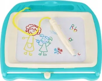 Tabelë vizatimi magnetike MEGA CREATIVE 511600, shumëngjyrëshe, me stilolaps, e kaltër