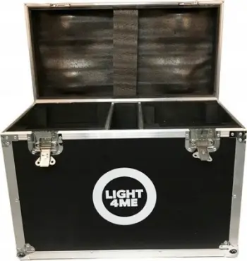 Kuti transporti Light4Me Venom Spot Ring 200W Case, 2 ndarje, me rrota, e zezë