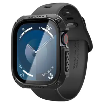 Mbrojtëse për orë Spigen Tough Armor për Apple Watch 10 46mm, e zezë
