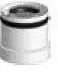 Adapter koncentrik për bojler ZENA MS 86669999Z, 60/100, i bardhë