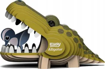 Puzzle 3D Safari Ltd EUGY Alligator, lodër edukative, material biodegradues, shumëngjyrësh