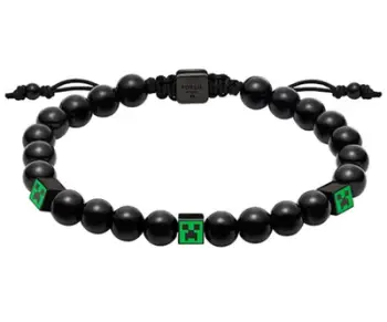 Byzylyk për meshkuj Fossil Minecraft x Fossil JFC04861001, i zi