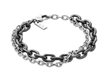 Byzylyk për meshkuj Armani Exchange, 19.5 cm, i argjendtë