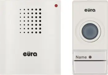 Zile dere pa tela Eura WDP-12A3, fuqi me bateri, 16 melodi, e bardhë