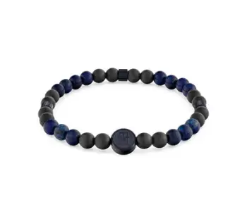 Byzylyk për meshkuj Tommy Hilfiger TH85 Beads 2790626, i zi/ i kaltër