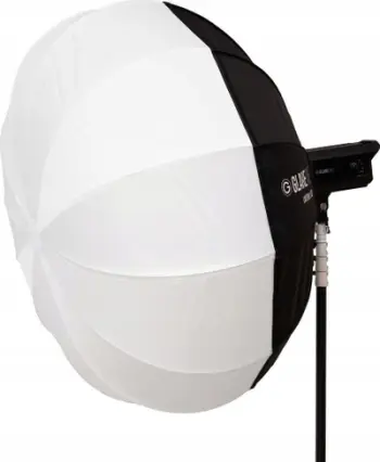 Softbox sferik GlareOne Lantern 120 PRO, 120cm, me skirtë kontrolli, i bardhë