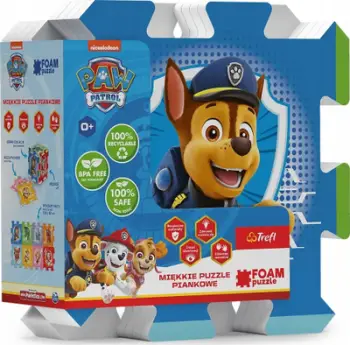 Puzzle dyshemeje shkumë Trefl Paw Patrol, 8 pjesë, shumëngjyrëshe