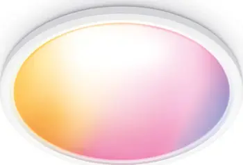 Llambë tavani LED WiZ SuperSlim, RGB Wi-Fi, 22W 2600 lm, 43cm, e bardhë
