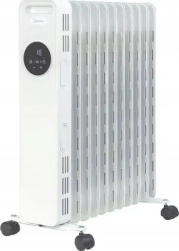 Ngrohëse me vaj Midea NY2311-20MRE, 2300 W, termostat dixhital, e bardhë
