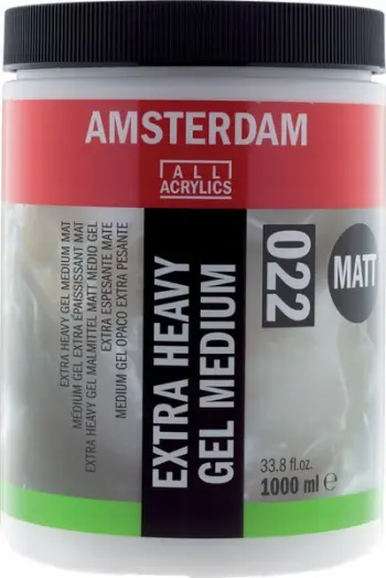 Medium akrilik xhel Amsterdam Extra Heavy, mat, 1L, i bardhë