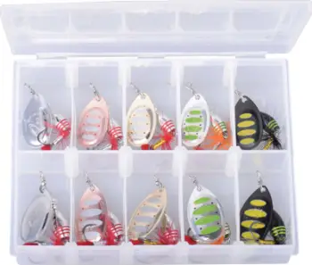 Set karremash spinner Savage Gear Rotex Spinner Kit, 5.5g, 10 copë, shumëngjyrësh