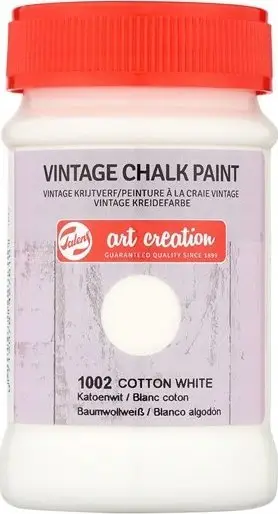 Bojë dekorative Talens Art Creation Vintage Chalk Paint, 100ml, Cotton White 1002, e bardhë
