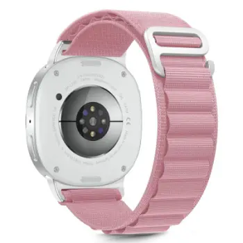 Rrip ore Samsung Tech-Protect Nylon Stripe Galaxy Watch 8 8 Classic, najlon, me kapëse, rozë