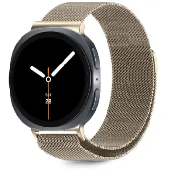 Rrip ore Tech-Protect Stainless Steel, për Samsung Galaxy Watch 8 8 Classic, çelik inox, gold