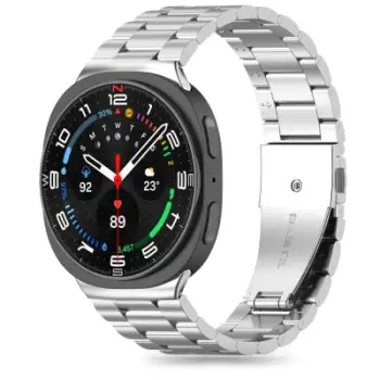 Rrip ore Tech-Protect Stainless Steel për Samsung Galaxy Watch 8 8 Classic, çelik inox, i argjendtë