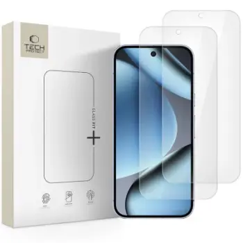 Xham mbrojtës Spigen Tech-Protect Glass Fit+, 2 copë, për Google Pixel 9 Pro XL 10 Pro XL, transparent