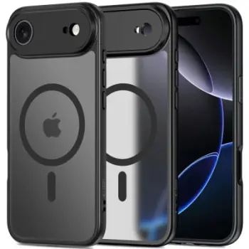 Mbulesë telefoni Tech-Protect BasicMag MagSafe, për iPhone 17 Air 17 Pro, matte, e zezë