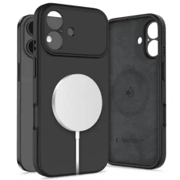 Mbulesë telefoni Tech-Protect Silicone MagSafe, për iPhone 17, silikoni, e zezë
