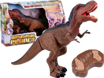 Lodër dinosauri interaktiv T Rex RC 0333, me telekomandë, 53 cm, shumëngjyrësh